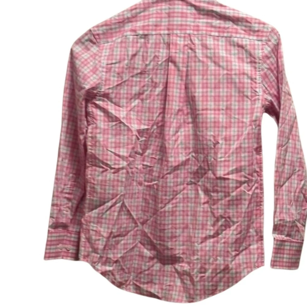 Ralph Lauren Boys Plaid Button Down Shirt in Blue and Pink Boys Broad Creek